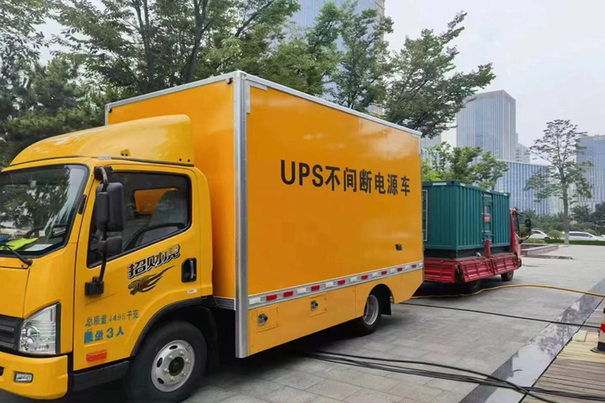 衡东发电机租赁施工现场