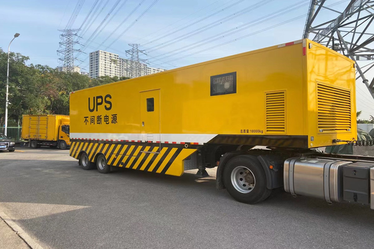 衡东发电机租赁施工现场