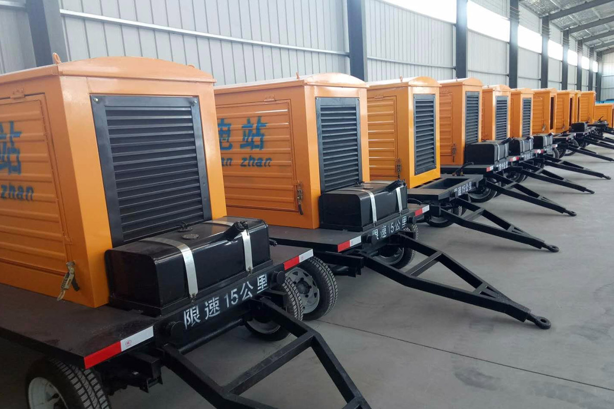 衡东发电机租赁施工现场